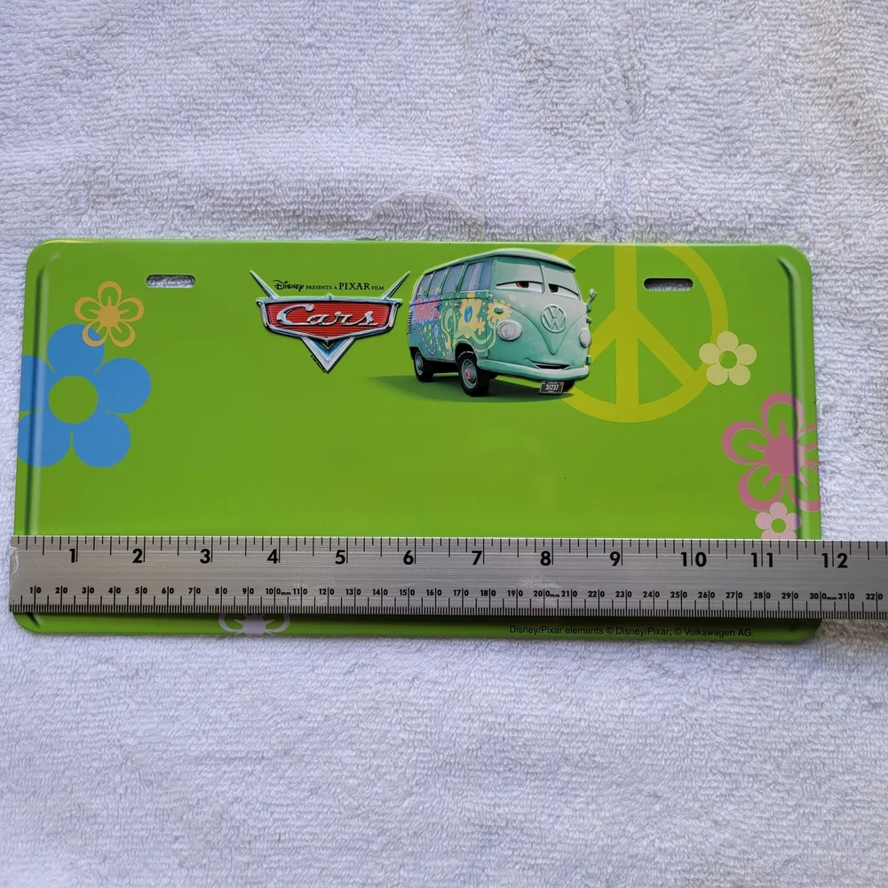Disney Pixar Cars Fillmore License Plate • Kellogg’s Promo Collector Decor